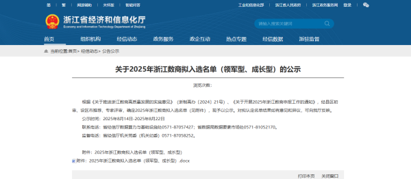 喜訊！托普云農(nóng)入選2025年“領(lǐng)軍型”浙江數(shù)商名單